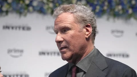 Reece Witherspoon and Will Ferrell discuss their latest film at London premiere Stock Footage 299861655