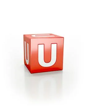 Reed cube, U Stock Illustration