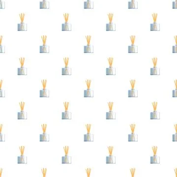 Reed diffuser bottles forming seamless pattern 스톡 일러스트