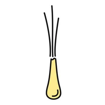 Reed diffuser spreading aroma for wellness and decoration Illustration