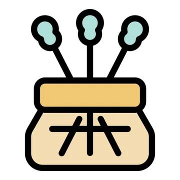 Reed diffuser spreading pleasant aroma in stylish home decor icon Stockillustratie