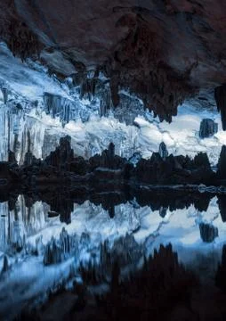 Reed flute cave Stock Photos