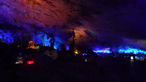 Reed Flute Cave Video Stockbeeldmateriaal 304902672