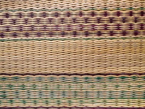 Reed mat texture Stock Photos