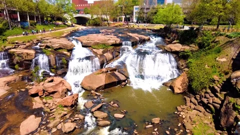 Reedy River Park Stock Footage 183015737