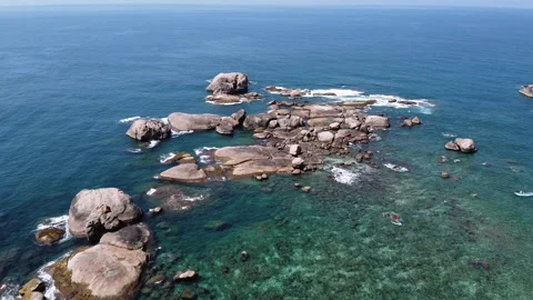 The reef and clear ocean waters Stock Footage 131939949