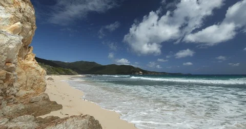 Reef bay beach, st john, united states virgin islands Stock Footage 100451785