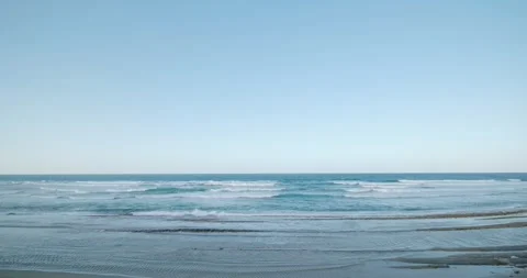 Reef break and wavy ocean. Breathtaking wide point of view. Stock Footage 271088842