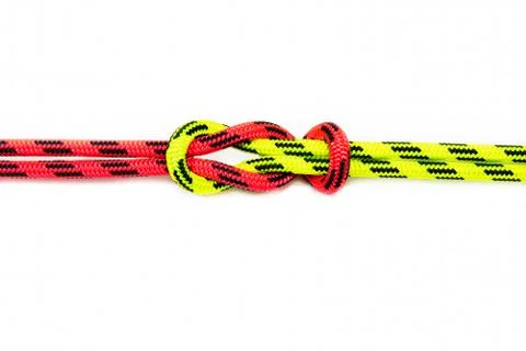 Reef, Hercules, square, double or brother hood Binding knot binding two color Stock Photos