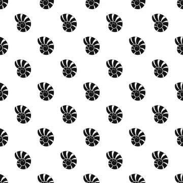 Reef shell pattern seamless vector Stock Illustration