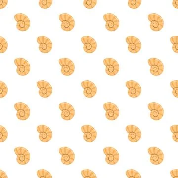 Reef shell pattern seamless vector Illustrazione stock