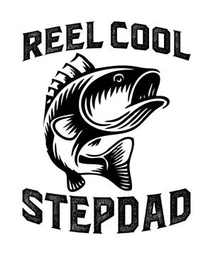 Reel Cool Stepdad Illustrazione stock