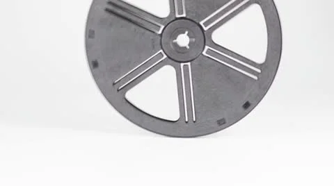 Reel - empty falling Stock Footage 10761389