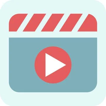 Reel flat icon.. Stock Illustration