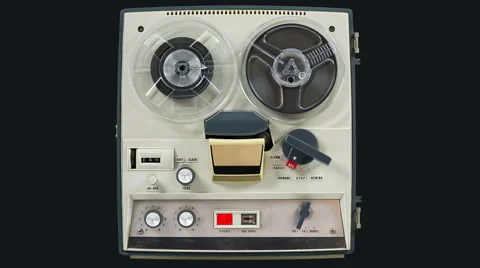 Reel to reel tape recorder, 06 Stock Footage