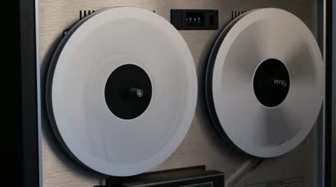 Reel tape deck 2 Stock Footage