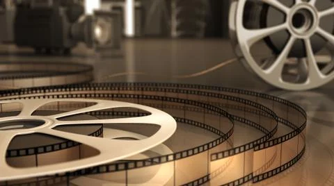 Reel with tape Stock Illustration