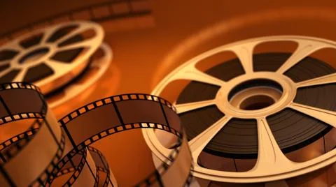 Reel with tape Stock Illustration