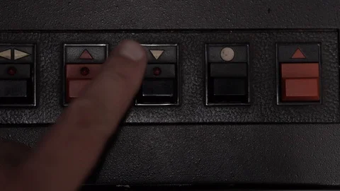 Reel tape record play button Video stock 85467060