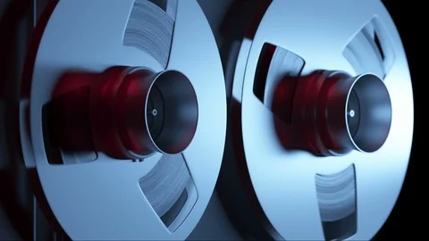 Reel tape recorder Stock Footage 98556731