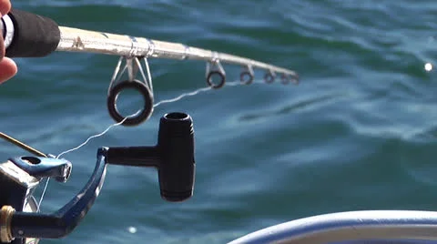 Reeling it in POV Stock Footage 24637515