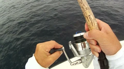 Reeling POV Fish On Stock Footage 7903534