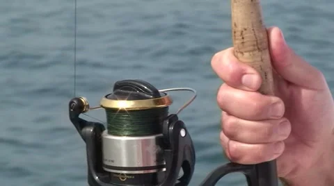 Reeling Spinnging Reel Stock Footage 7137465