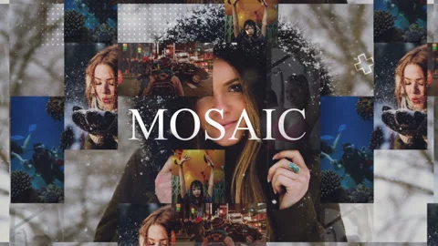 Reels intro Promo Mosaic Display Stock After Effects