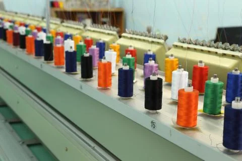 Reels of thread Foto stock