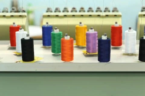 Reels of thread Foto stock