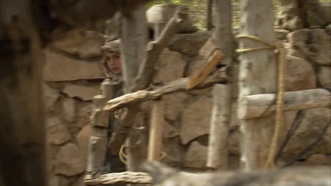 Reenactment of Jesus' upbringing in Jerusalem, Israel (8) Video stock 280944697