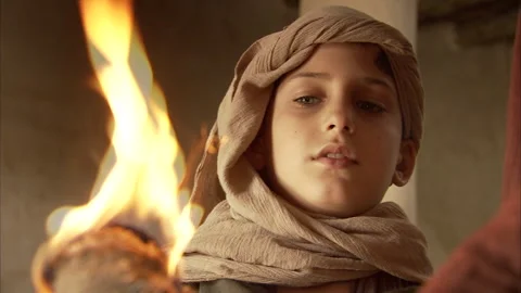 Reenactment of Jesus' upbringing in Jerusalem, Israel (2) Stock Footage 280944754