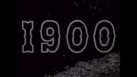 A reenactment of people in the 1900s throwing out waste into a river. Video stock 89768019