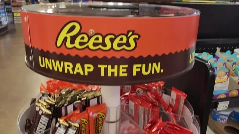 Reese's Unwrap the Fun Grocery Snack Food Video stock 249454165