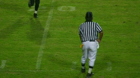 Ref and runner Stock Footage 589448