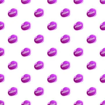 Refer a friend button seamless pattern Illustrazione stock