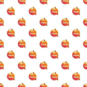 Refer a friend megaphone pattern creating seamless background Illustrazione stock