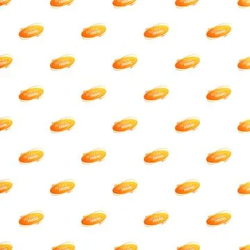 Refer a friend orange button repeated pattern Stock Illustration
