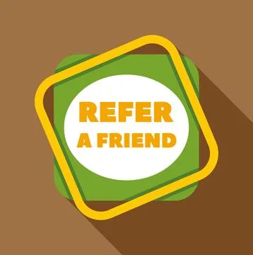 Refer a friend program button icon illustration イラスト素材