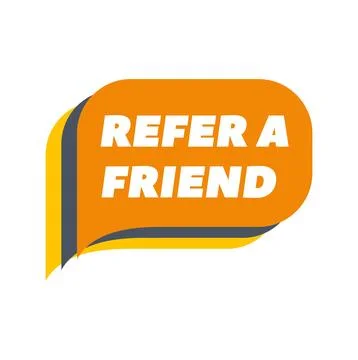 Refer a friend program button for marketing promotion 스톡 일러스트