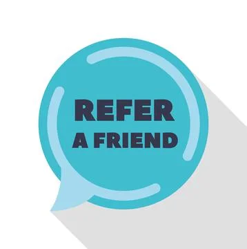 Refer a friend program notification speech bubble イラスト素材