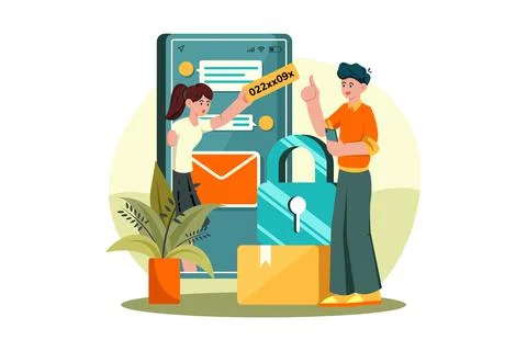 Refer a friend with a referral code Illustrazione stock