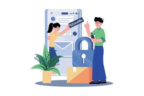 Refer A Friend With A Referral Code Illustrazione stock