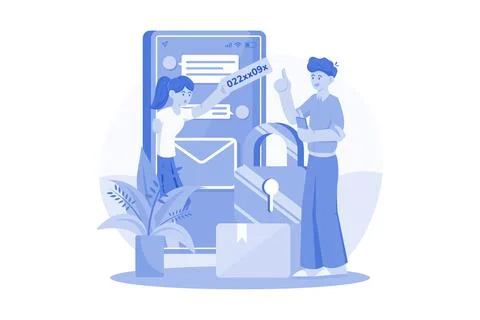 Refer A Friend With A Referral Code 스톡 일러스트