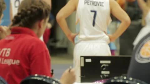 Referee in basketball Stock Footage 12568015