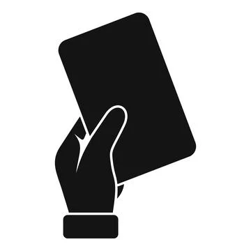 Referee card icon simple . Soccer penalty Stock Illustration