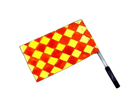 Referee flag Stock Illustration
