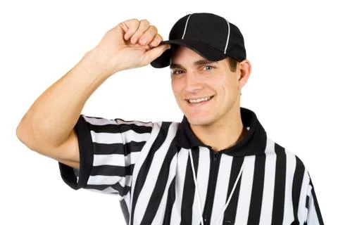 Referee: friendly referee tips hat Stock Photos