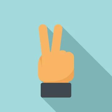 Referee hand sign icon flat . Game judge Stock Illustration