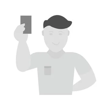 Referee icon vector image. Stock Illustration